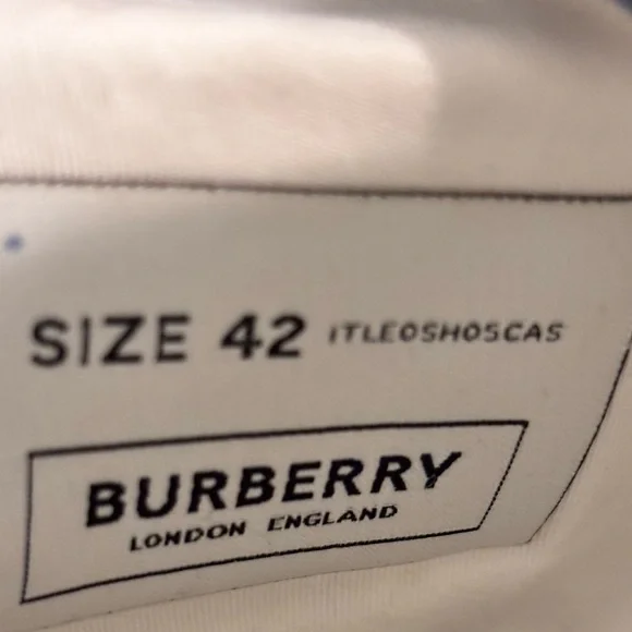 AUTHENTIC BURBERRY MONOGRAM pattern low top